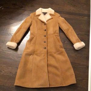 Brooks Brothers Women’s  shearling coat size 2